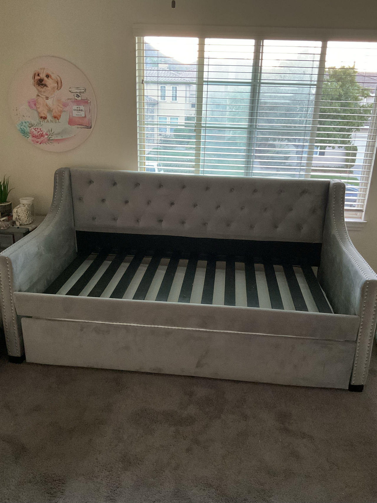 Upholstered Daybed with Trundle