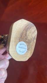 Hand-Carved Olive Wood Kneeling Angel Figurine - Image 4