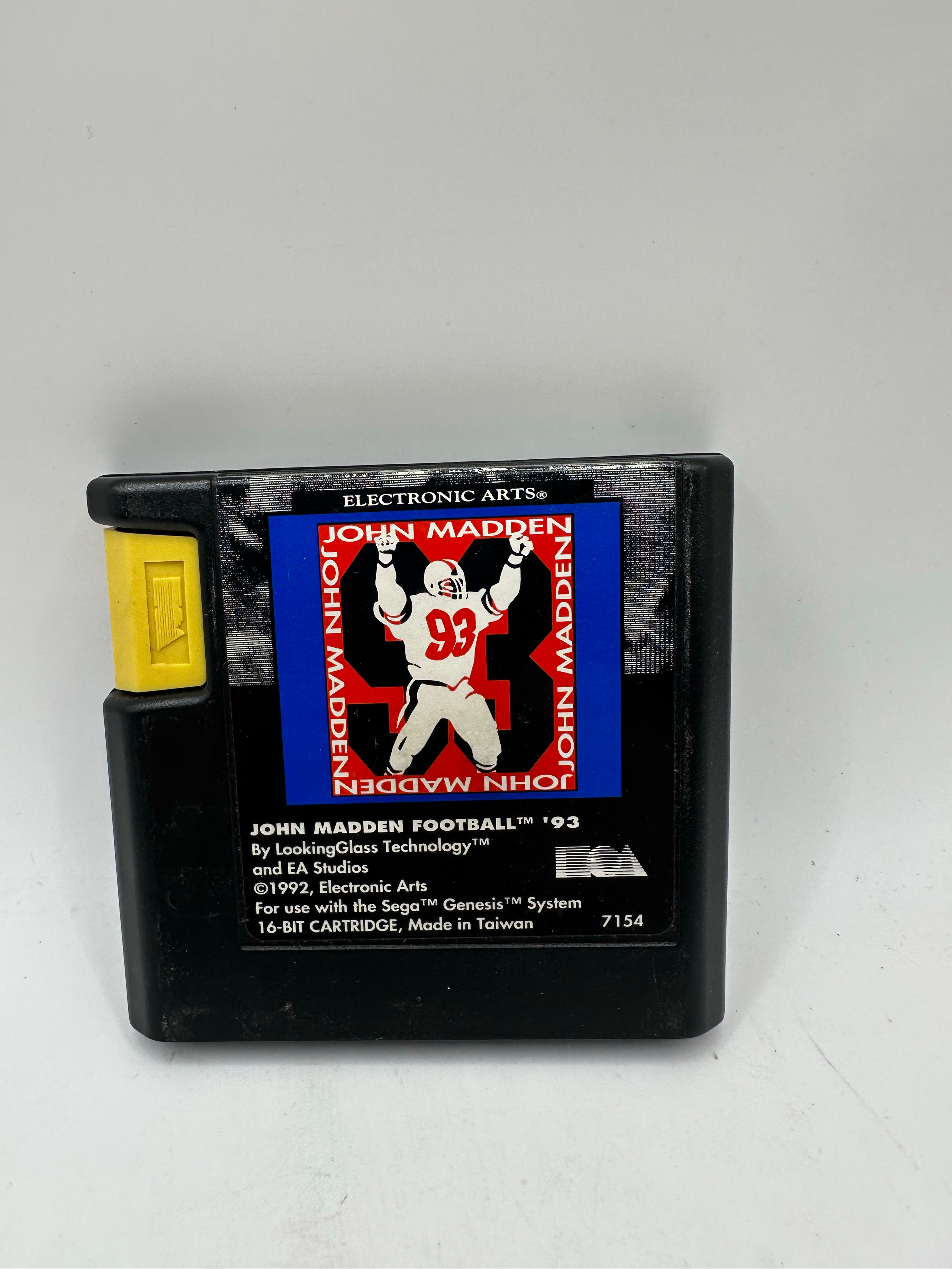 John Madden Football '93 - Sega Genesis - TESTED - Working