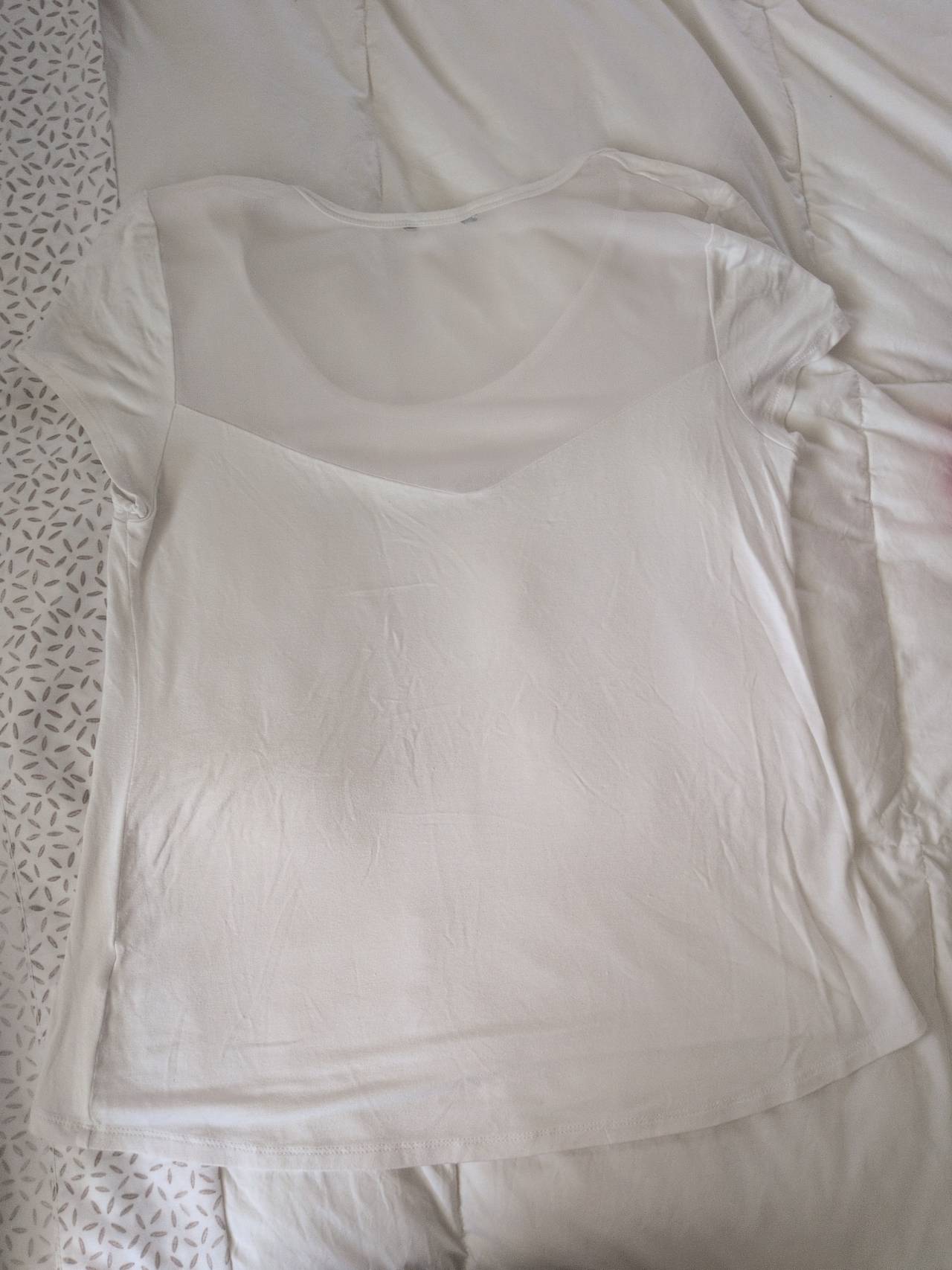 bebe Rhinestone Logo Scoop Neck T-Shirt