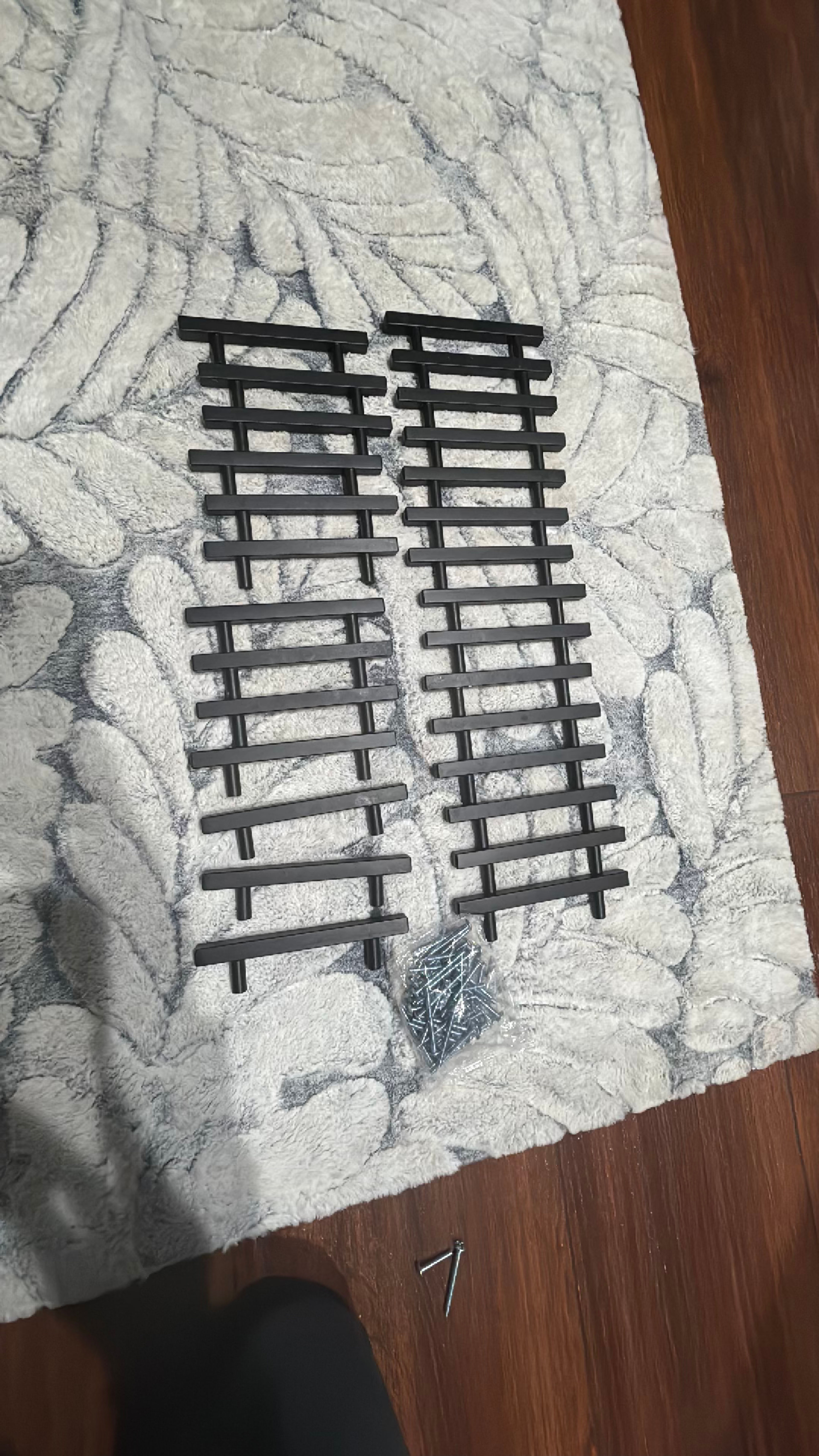 28 3 3/4 Matte Black Cabinet Drawer Pulls - Image 2