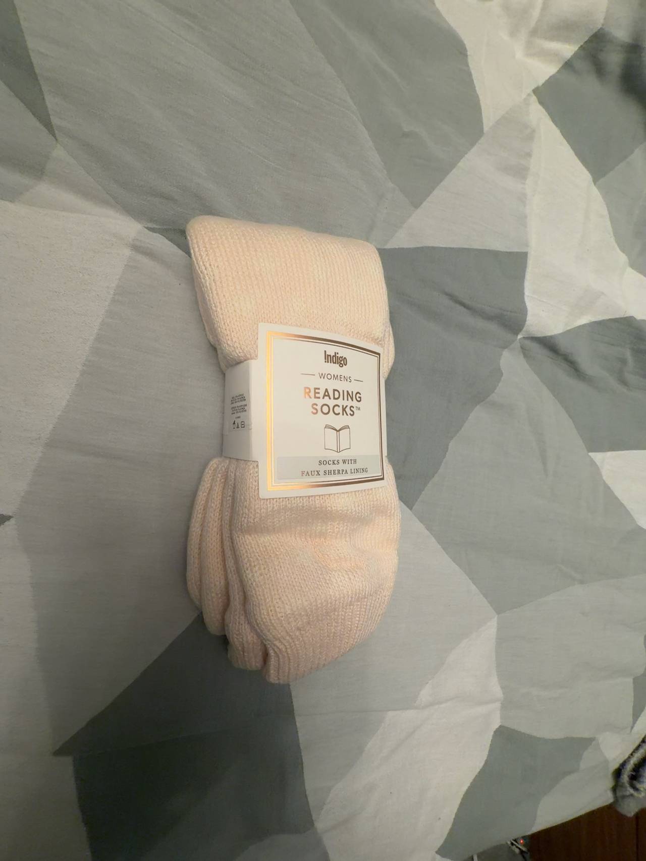 Indigo Reading Socks Light Pink