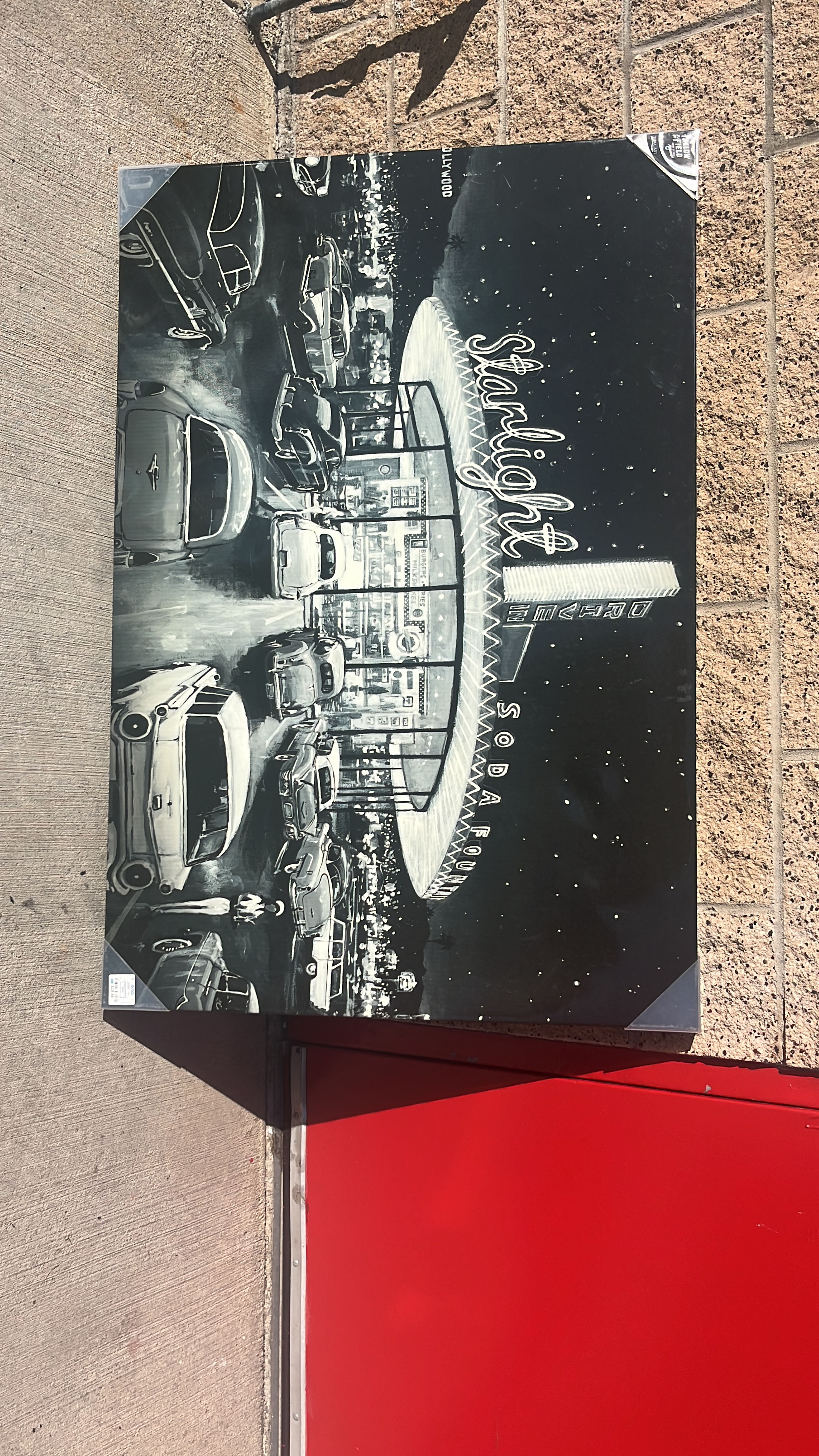 Starlight Soda Fountain Hollywood Canvas Wall Art