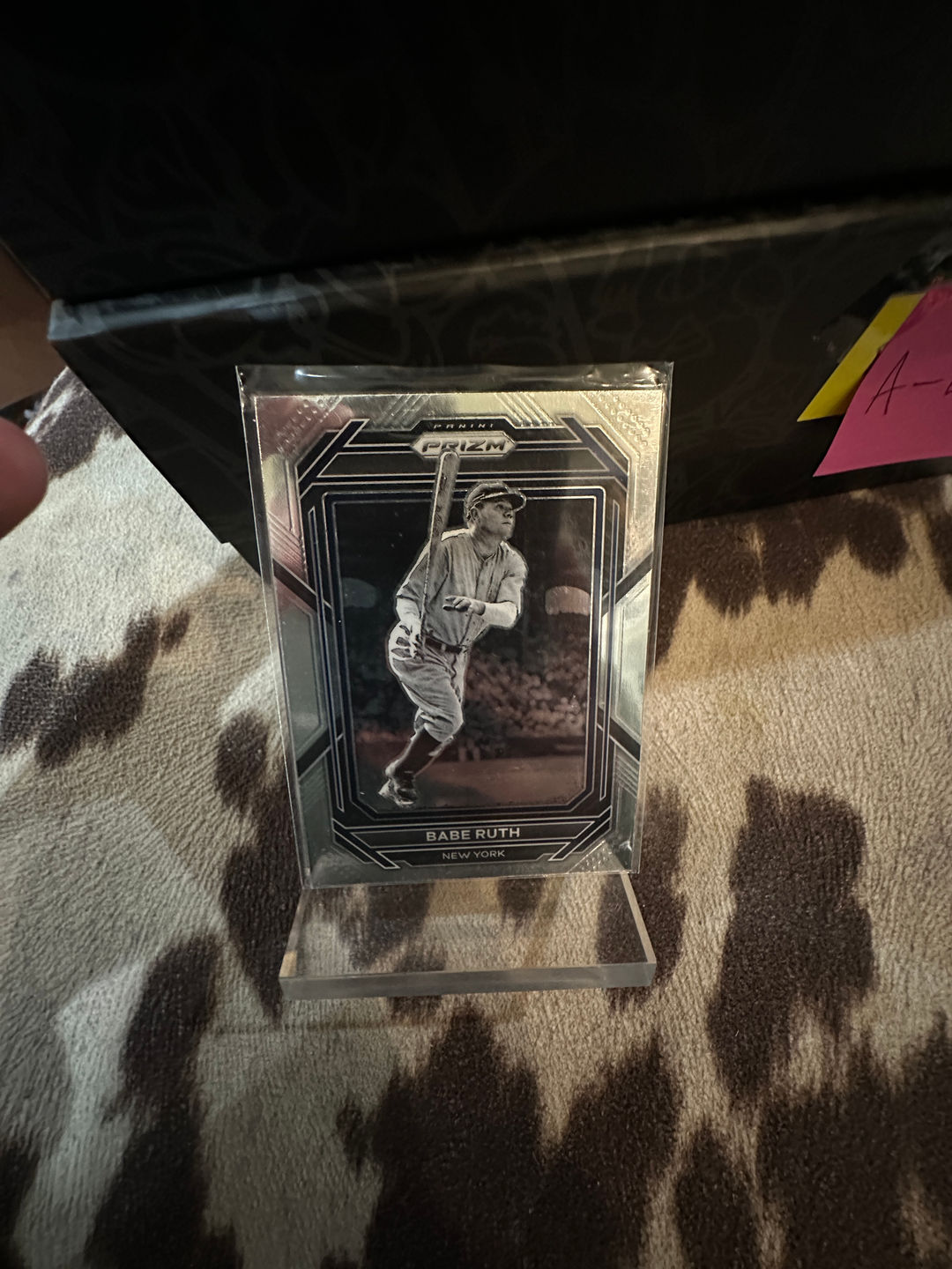 Panini Prizm Babe Ruth Baseball Card