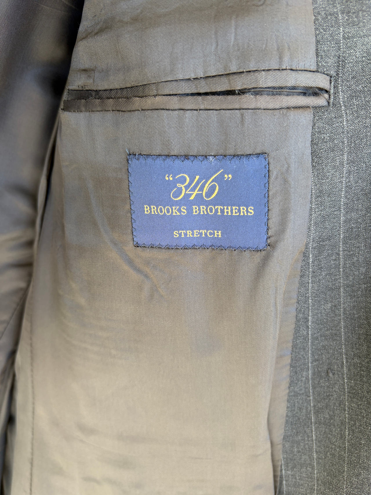 Brooks Brothers 346 Stretch Pinstripe Suit Jacket