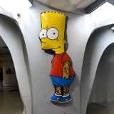 Bart Simpson Street Vinyl Wall Art - Image 3