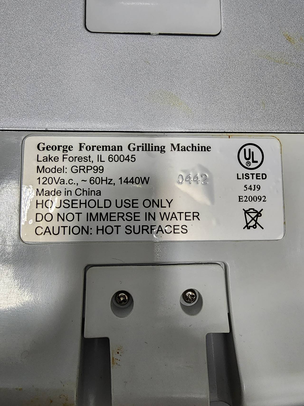 George Foreman Lean Mean Fat Reducing Grilling Machine
