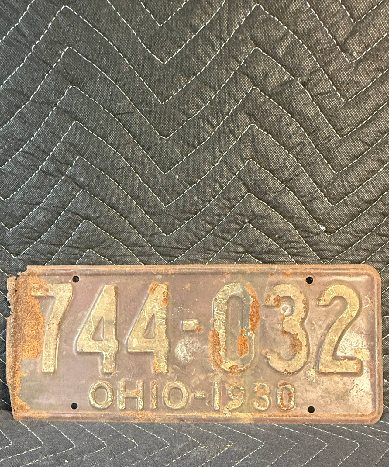 1930 Ohio License Plate