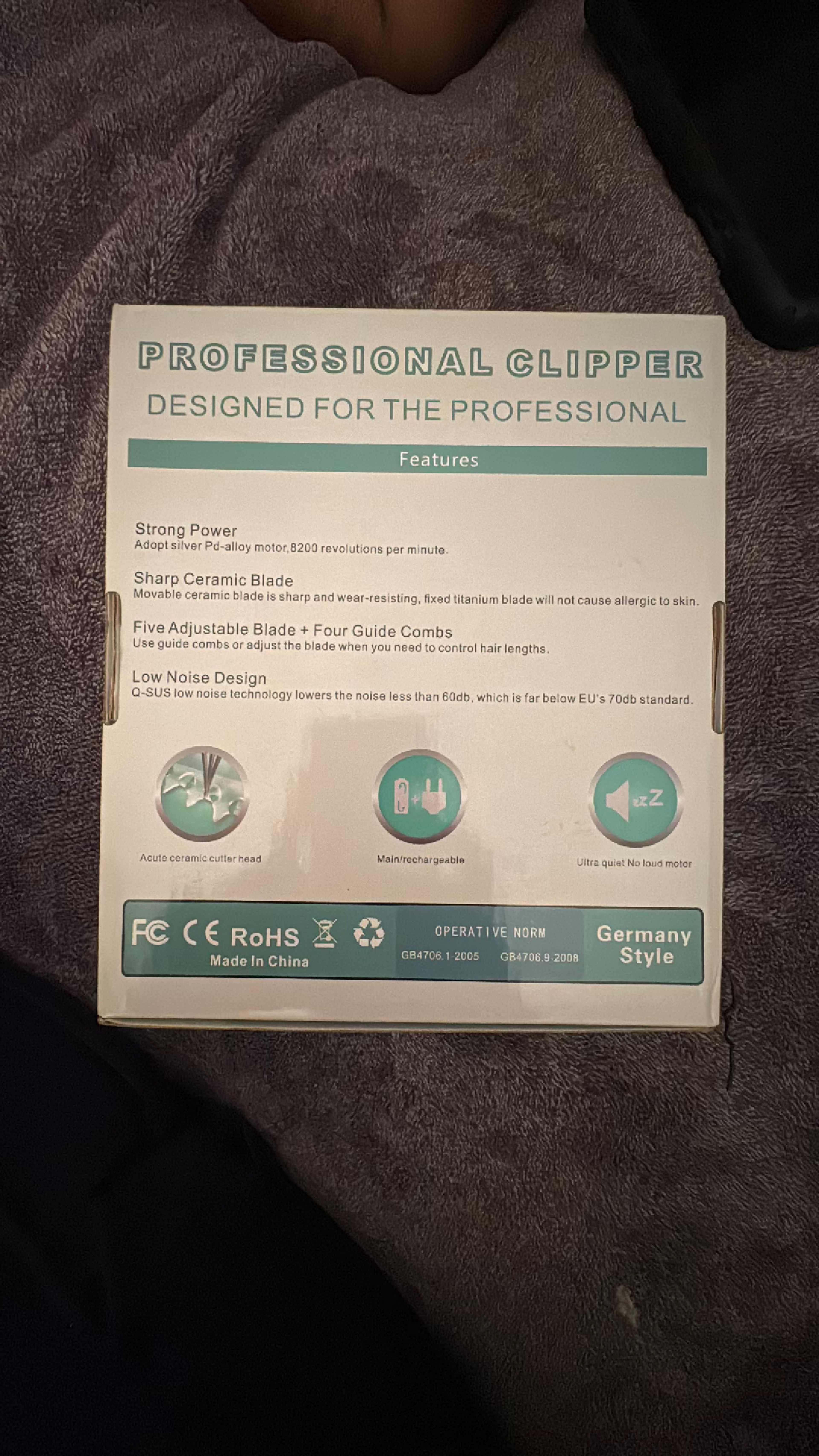 Ceenwes Professional Rechargeable Pet Hair Clipper & Nail Set - Image 3