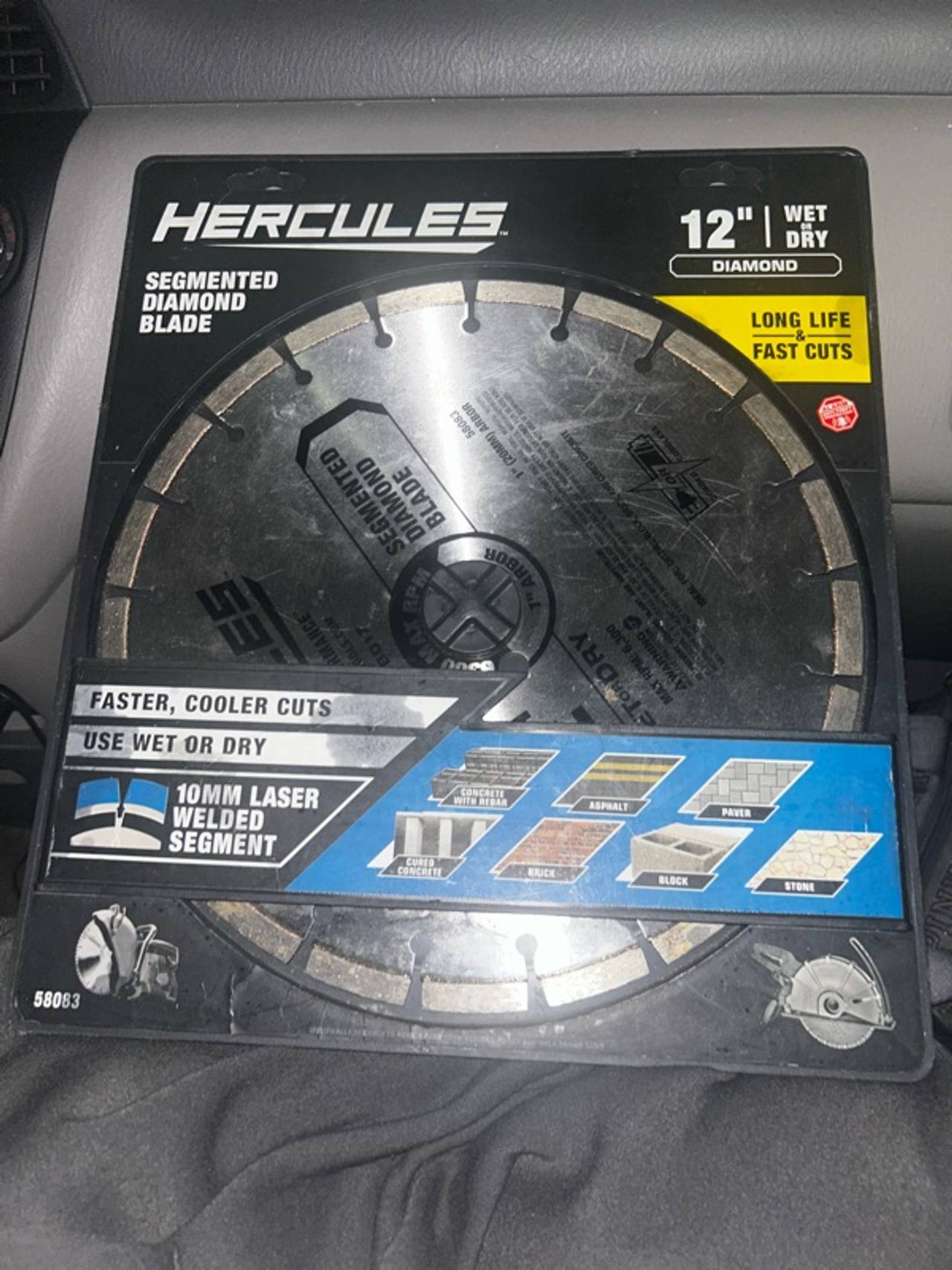 HERCULES 12in. Segmented Rim Diamond Blade
New never used or opened