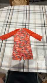 Disney Mickey Mouse Tropical Long Sleeve Rash Guard Swimsuit Romper 9-12 months - Image 3