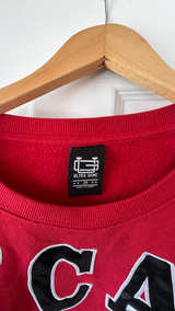 Chicago Bulls Red Crewneck Sweatshirt Ultra Game 3X - Image 2