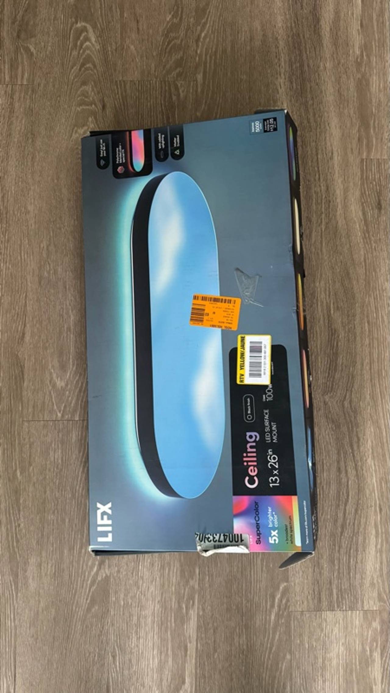 LIFX 26" Oval Capsule Smart Ceiling Light Black (OPEN BOX)