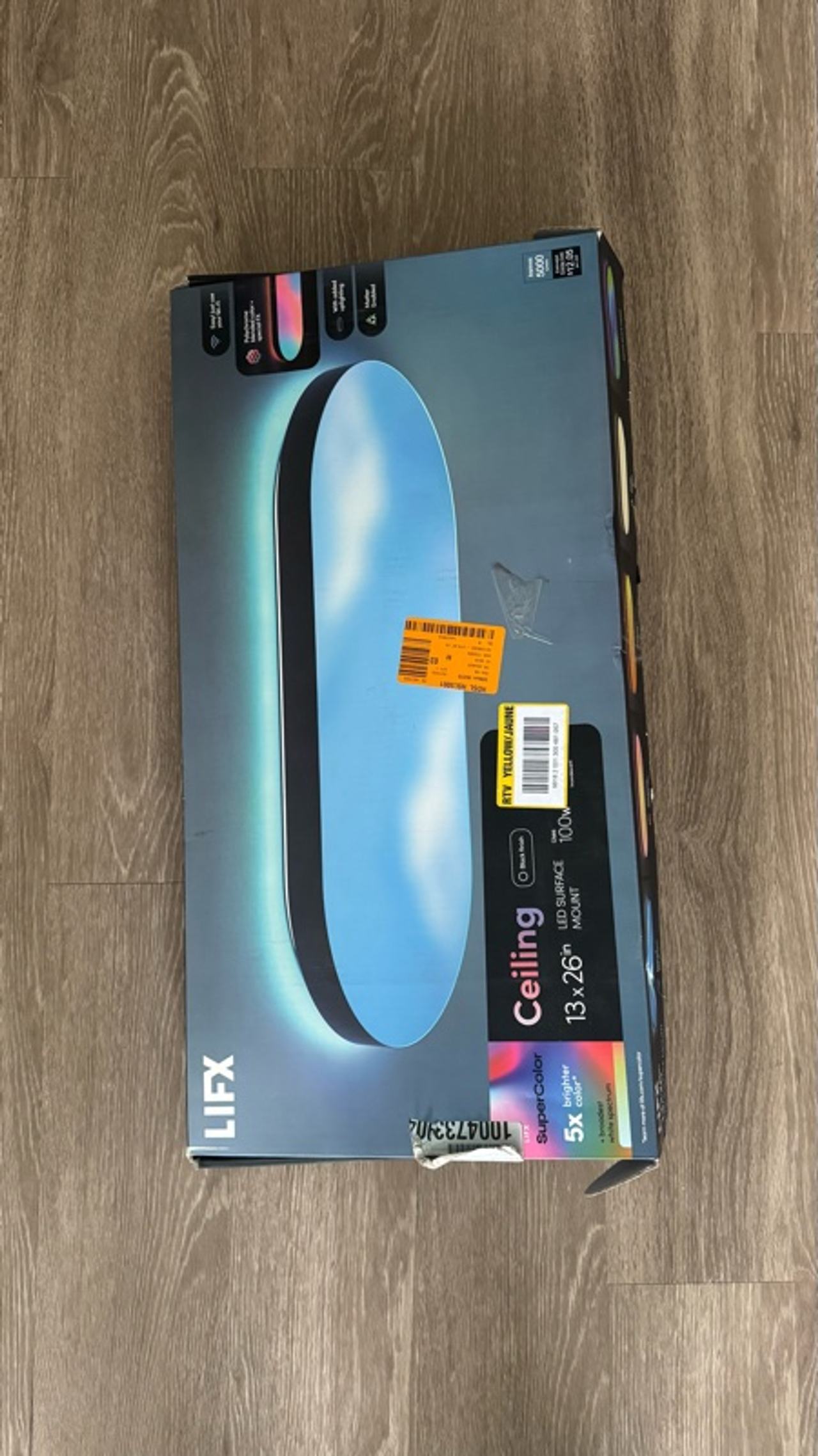 LIFX 26" Oval Capsule Smart Ceiling Light Black (OPEN BOX)