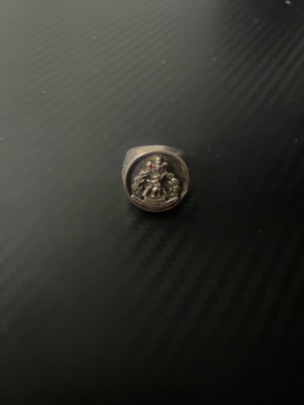 Sterling Silver Military Signet Ring