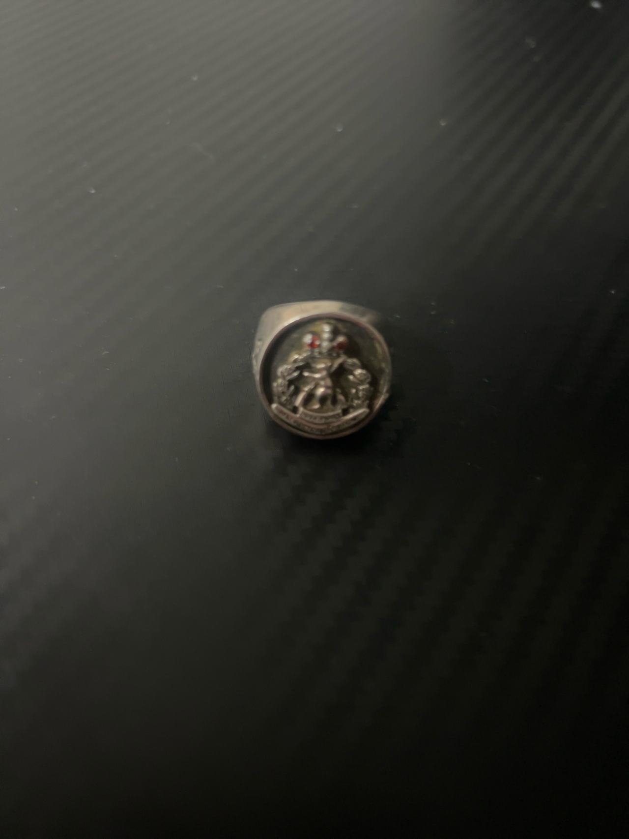 Sterling Silver Military Signet Ring