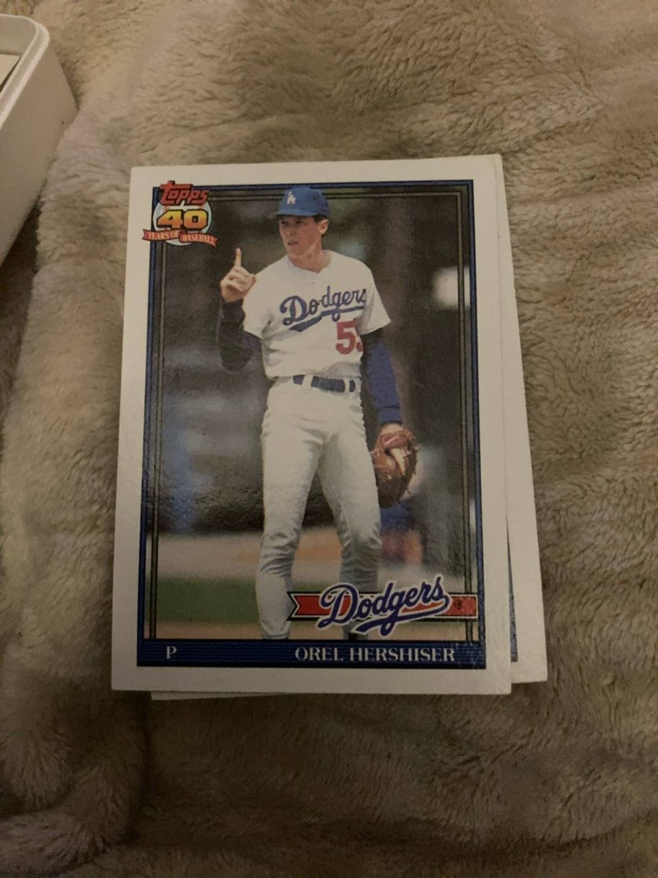 Topps 1991 Orel Hershiser Baseball Card #690
