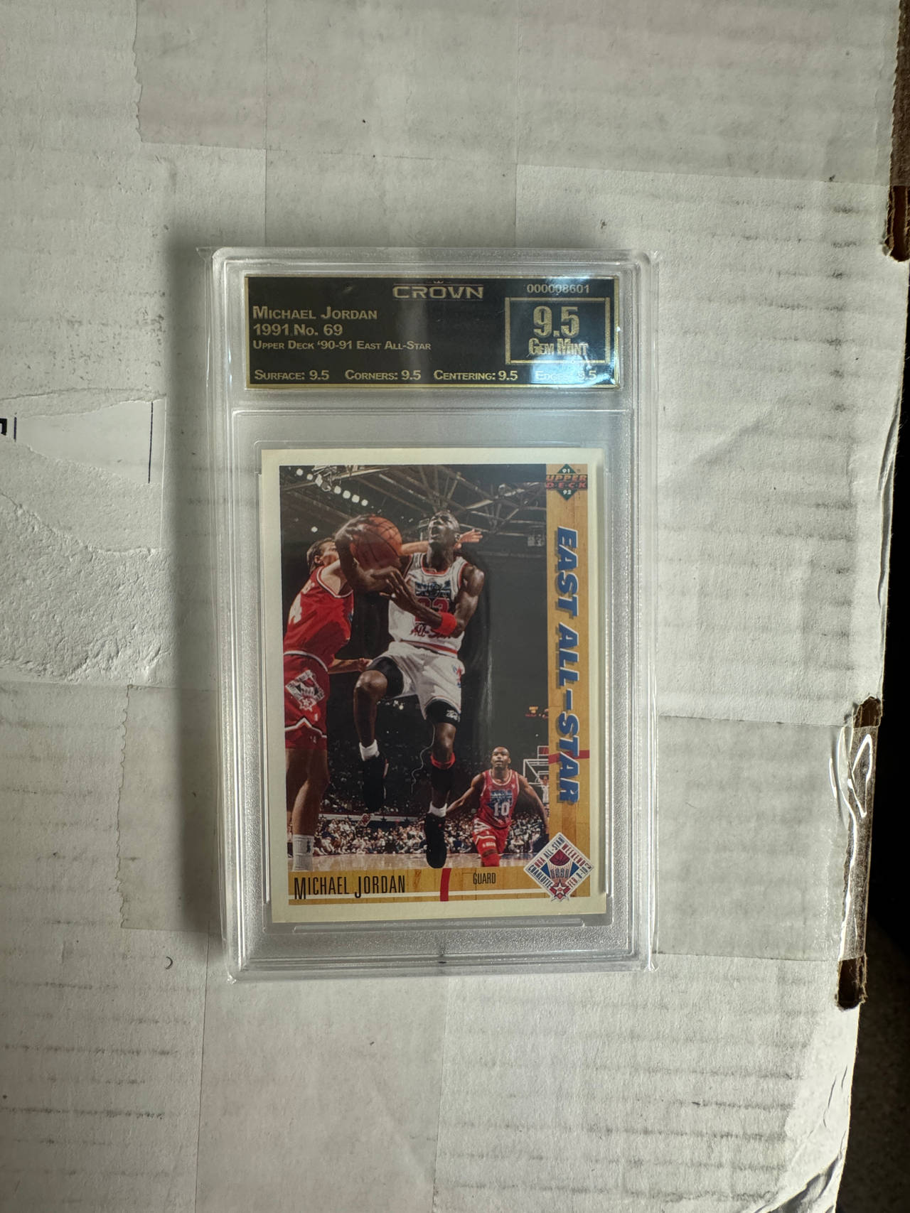 Michael Jordan 1991 Upper Deck East All-Star Card