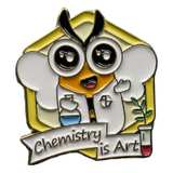 Chemistry is Art Bee Enamel Pin - Image 2