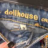 Dollhouse Crochet Waist Denim Shorts - Image 2