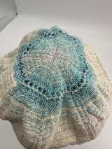 Handmade Crochet Linen Beret - Image 2