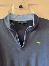 Masters Collection Navy Blue Quarter-Zip Pullover Sweater - Image 2