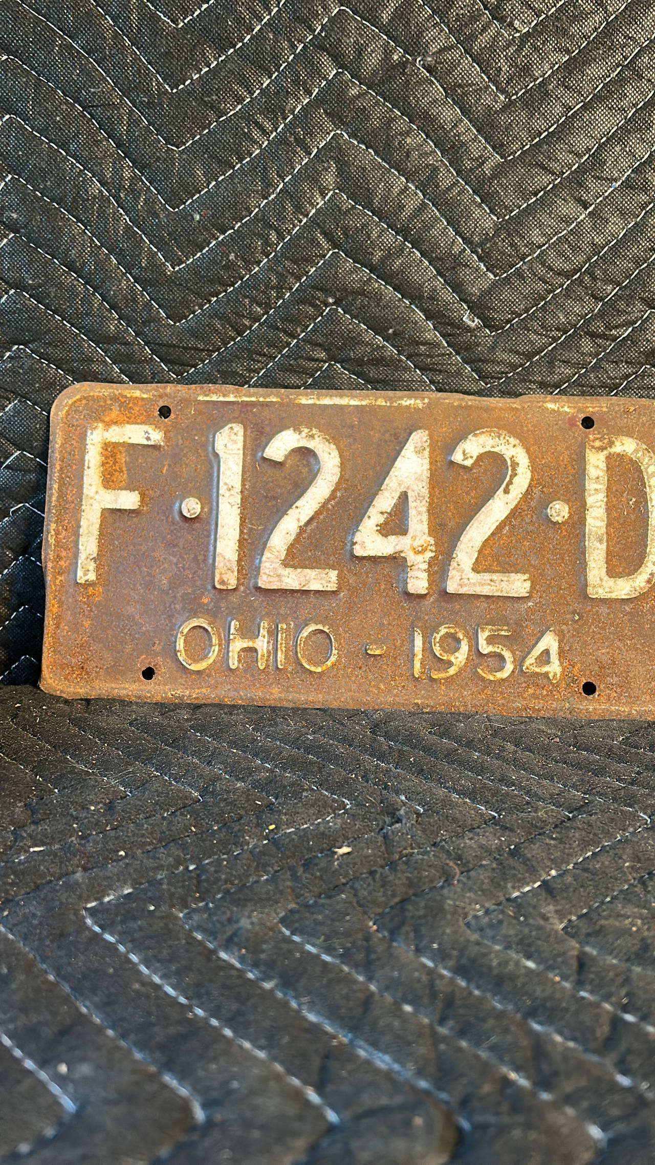 1954 Ohio License Plate