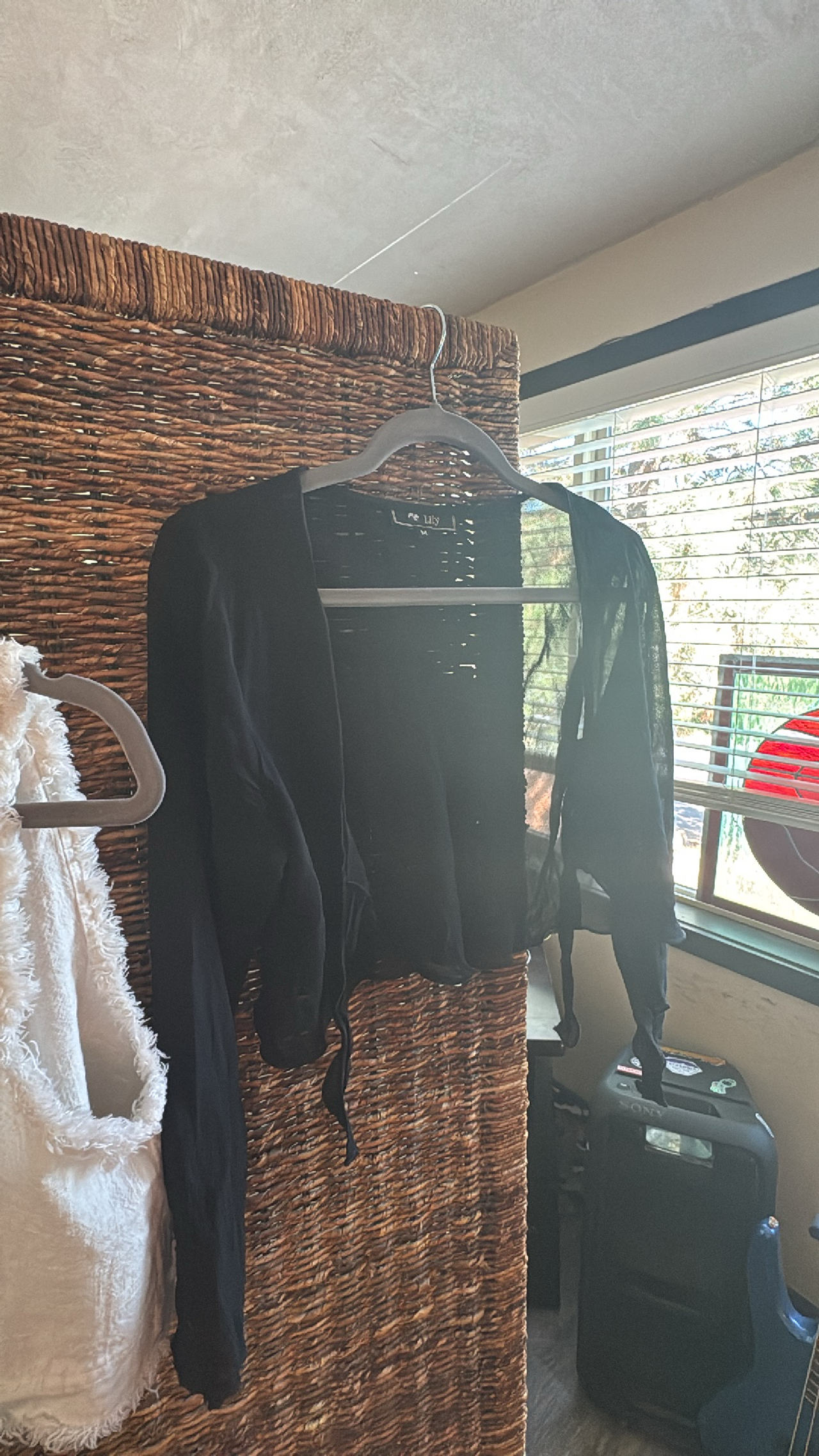 Sheer Black Cardigan