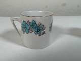 Vintage Blue Floral Demitasse Cups - Image 2