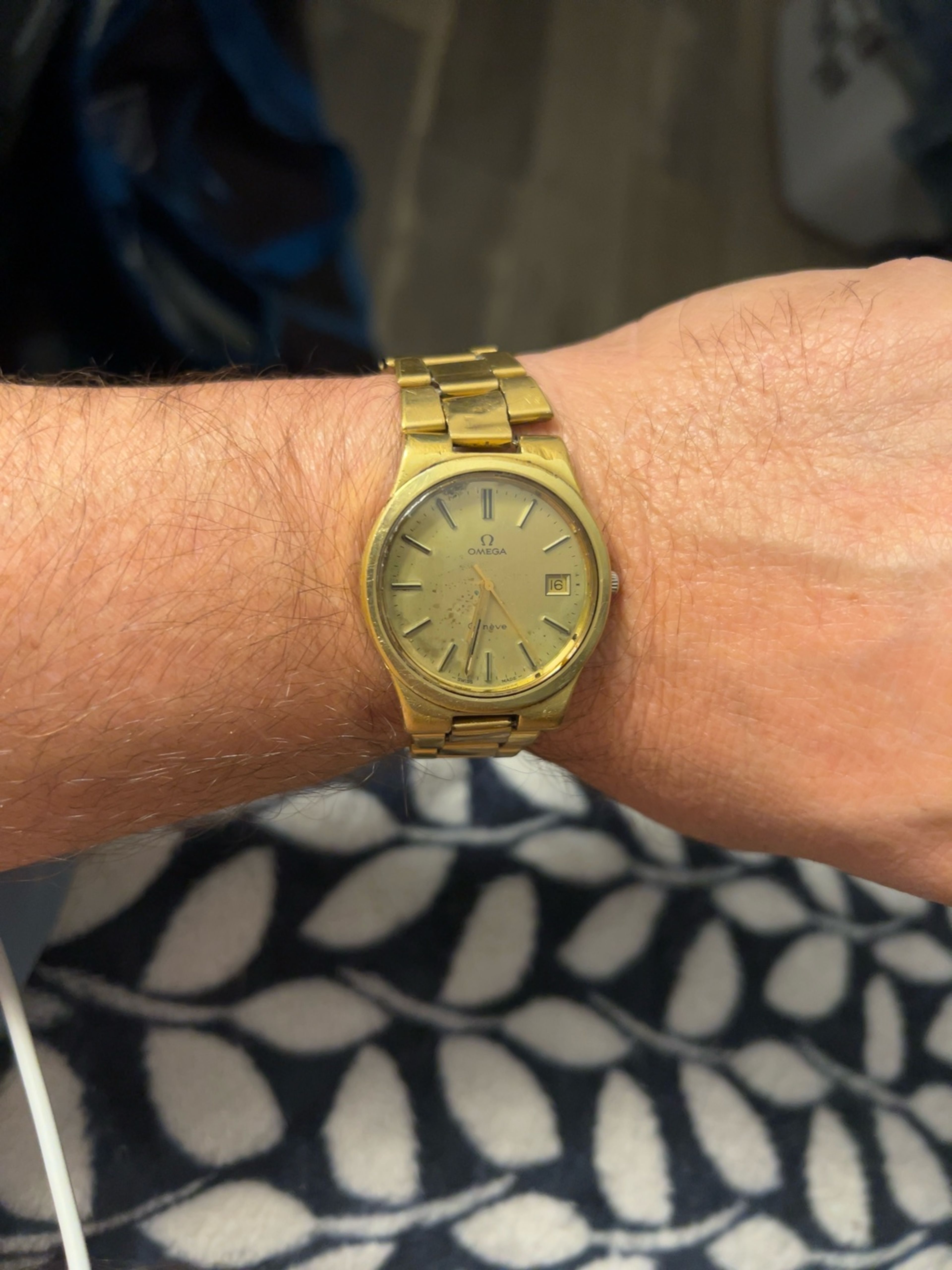 Omega Geneve Vintage Gold-Plated Bracelet Watch