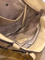 Coach Tatum Tote Beige Whiplash Chain Purse Handbag  - Image 3