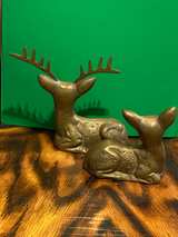 Vintage Brass Deer and Doe Figurine Set - Image 2
