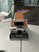 Polaroid SX-70 Original Chrome Instant Land Camera with Brown Leather - Image 1