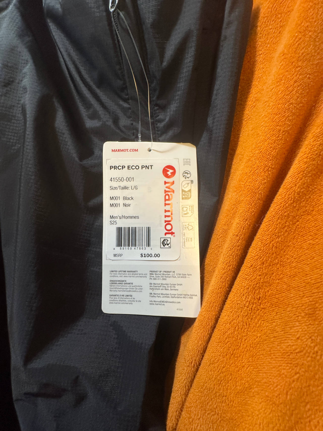 Marmot PreCip Eco Pants