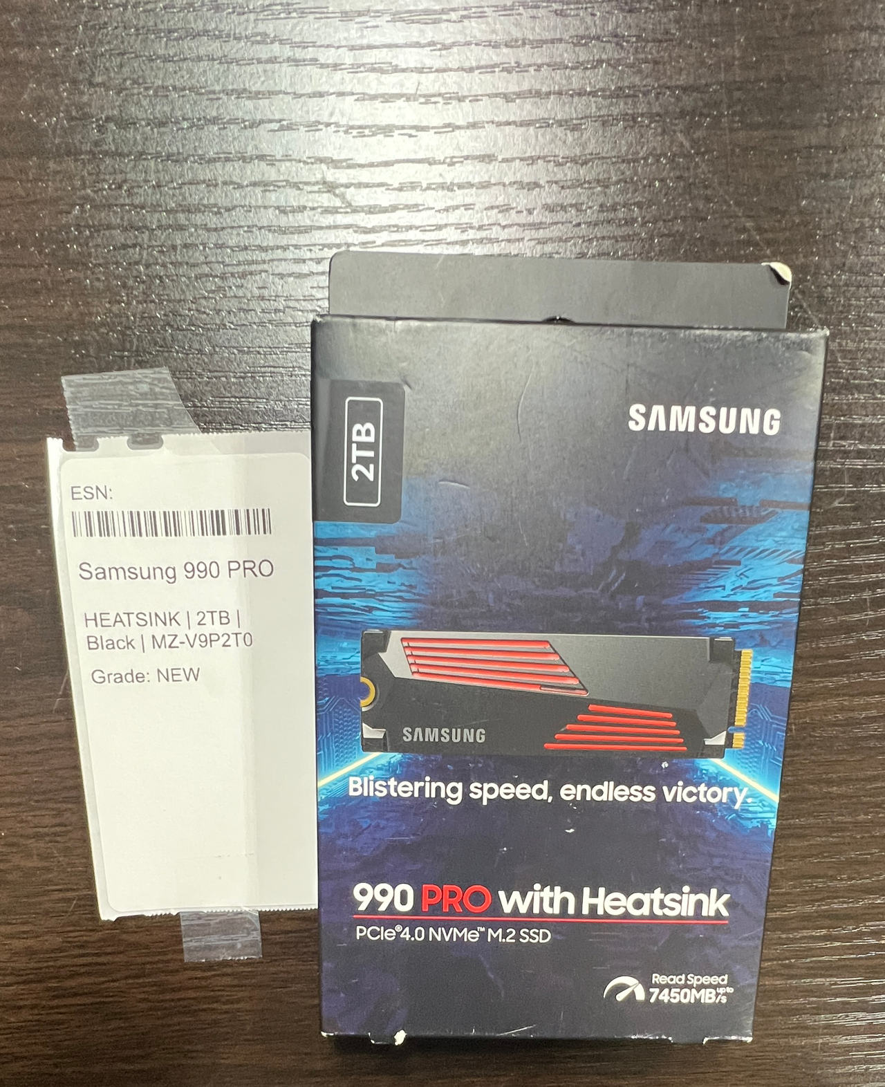 Samsung 990 PRO with Heatsink 2TB PCIe Gen4 NVMe M.2 SSD