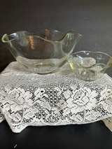 Vintage Ruffled Edge Glass Chip & Dip Bowls - Image 4