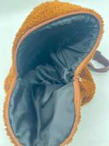 Kids Fuzzy Faux Fur Triceratops Backpack - Image 3