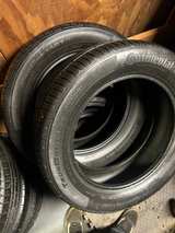 full set 215/60/R17 Continental and Goodyear used tires. Good tread! Great deals - Image 3
