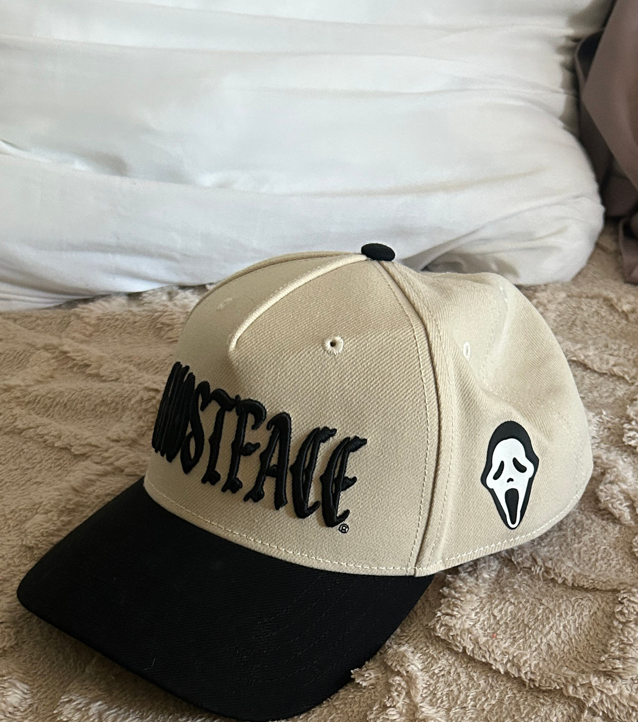 Ghostface Scream Embroidered Snapback Hat
