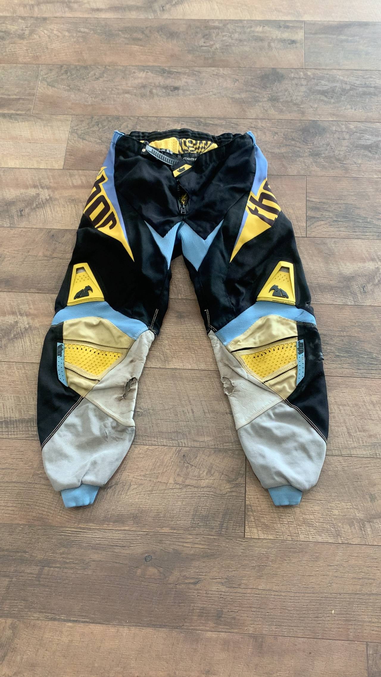 Thor Core Regal Pants Yellow/Gray Size 26