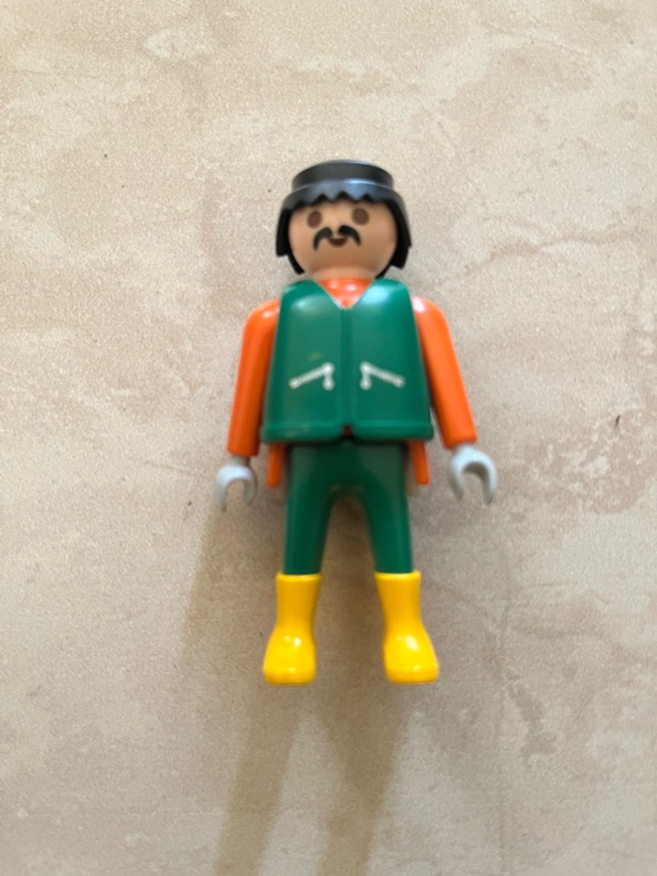 Playmobil Geobra Vintage Figure 1974 Blonde & Black Hair