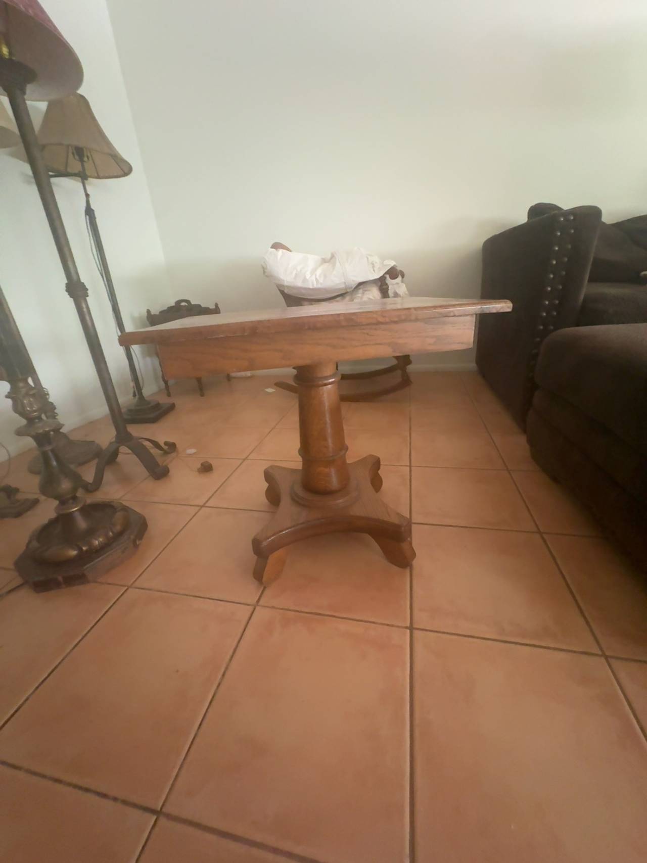 Pedestal Dining Table Oak