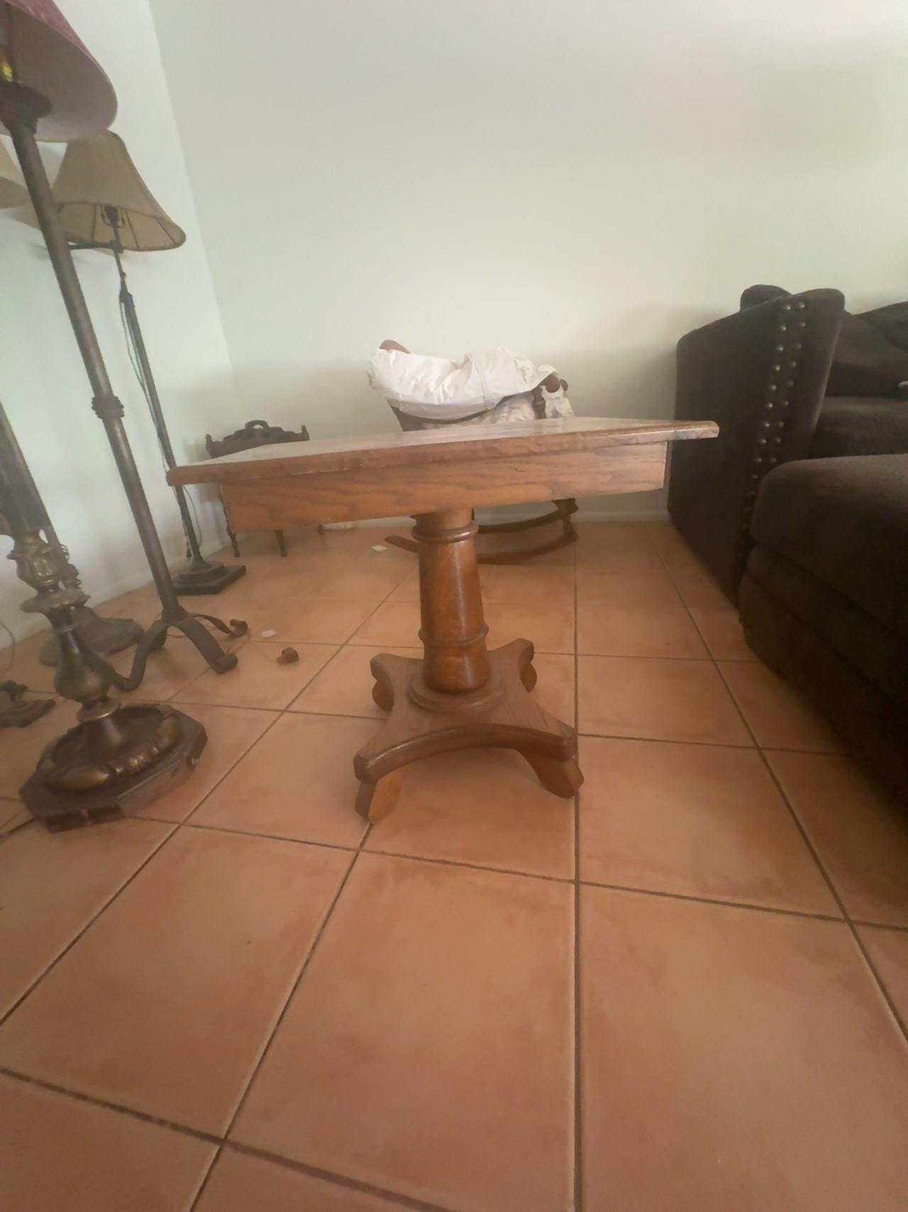 Pedestal Dining Table Oak