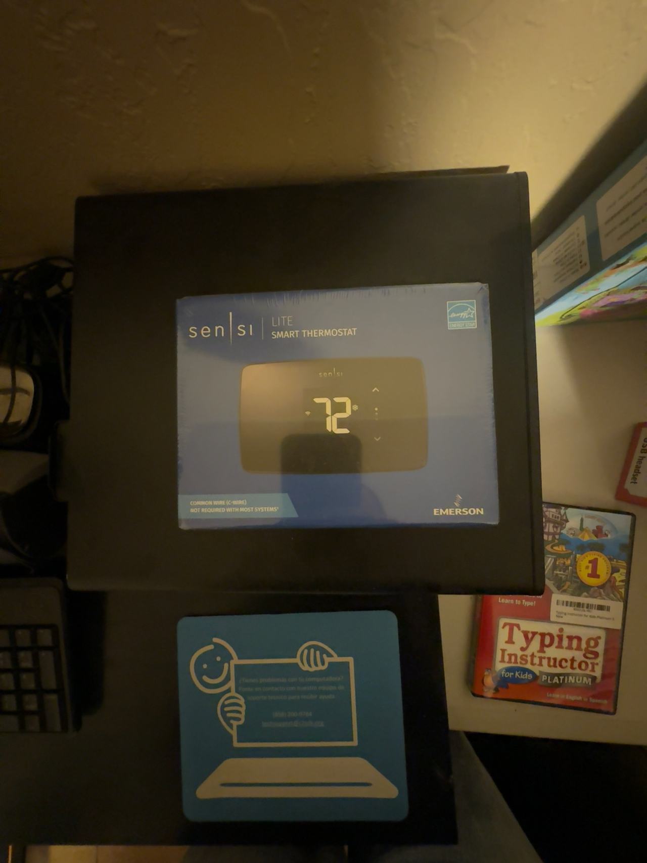 Emerson Sensi Lite Smart Thermostat Black