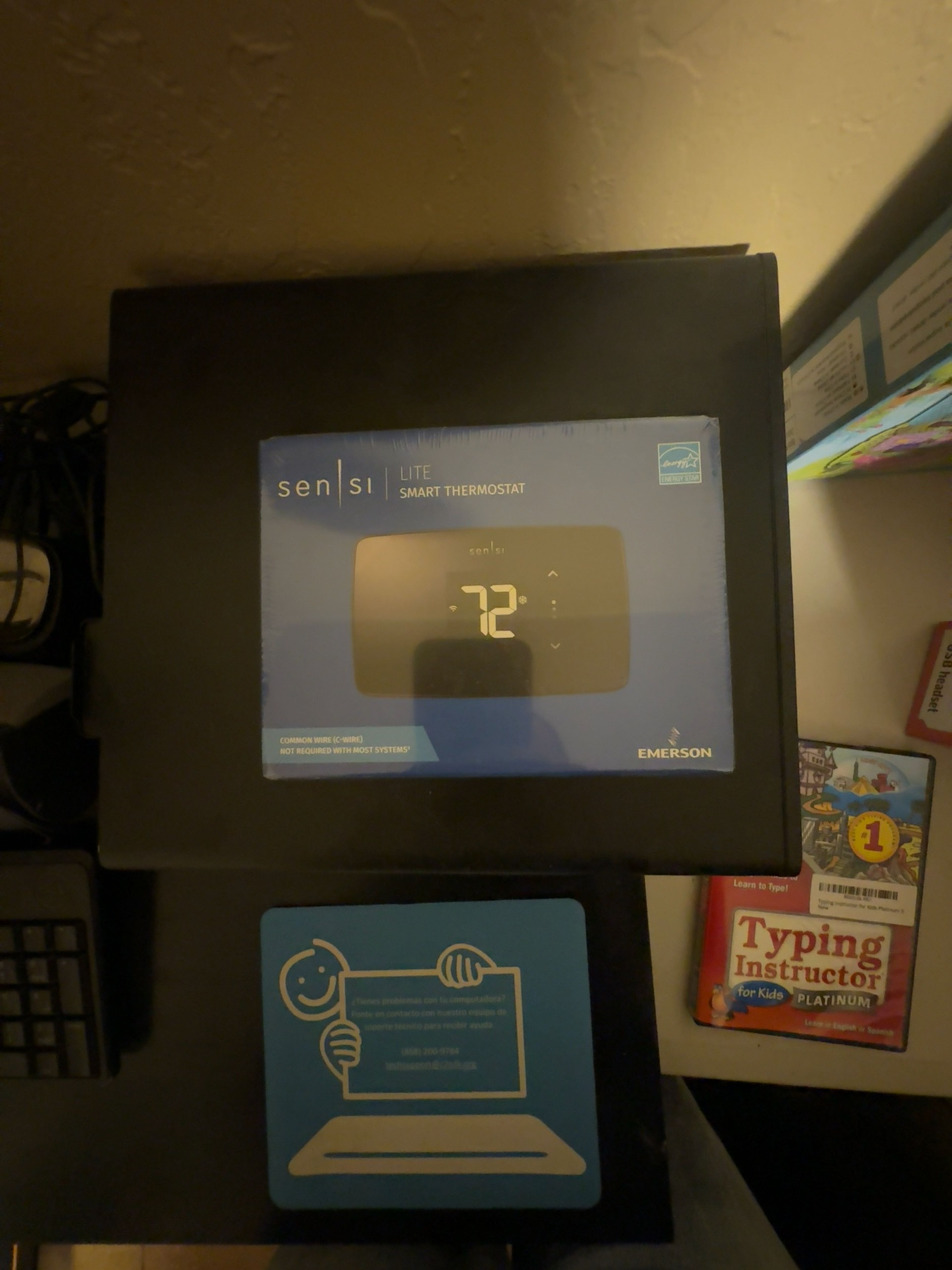 Emerson Sensi Lite Smart Thermostat Black