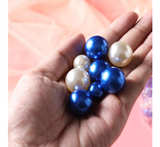 200 Pcs Vase Filler Beads White and Blue Pearl Beads for Vase No Hole Pearls - Image 2