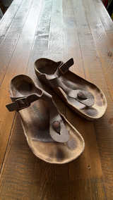 Birkenstock Gizeh Sandal Brown Leather Women's Size 40 - Image 2