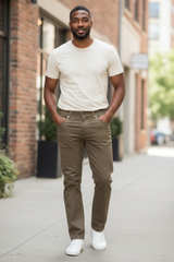 Adriano Goldschmied Slim Straight 5-Pocket Chino Pant - Image 1