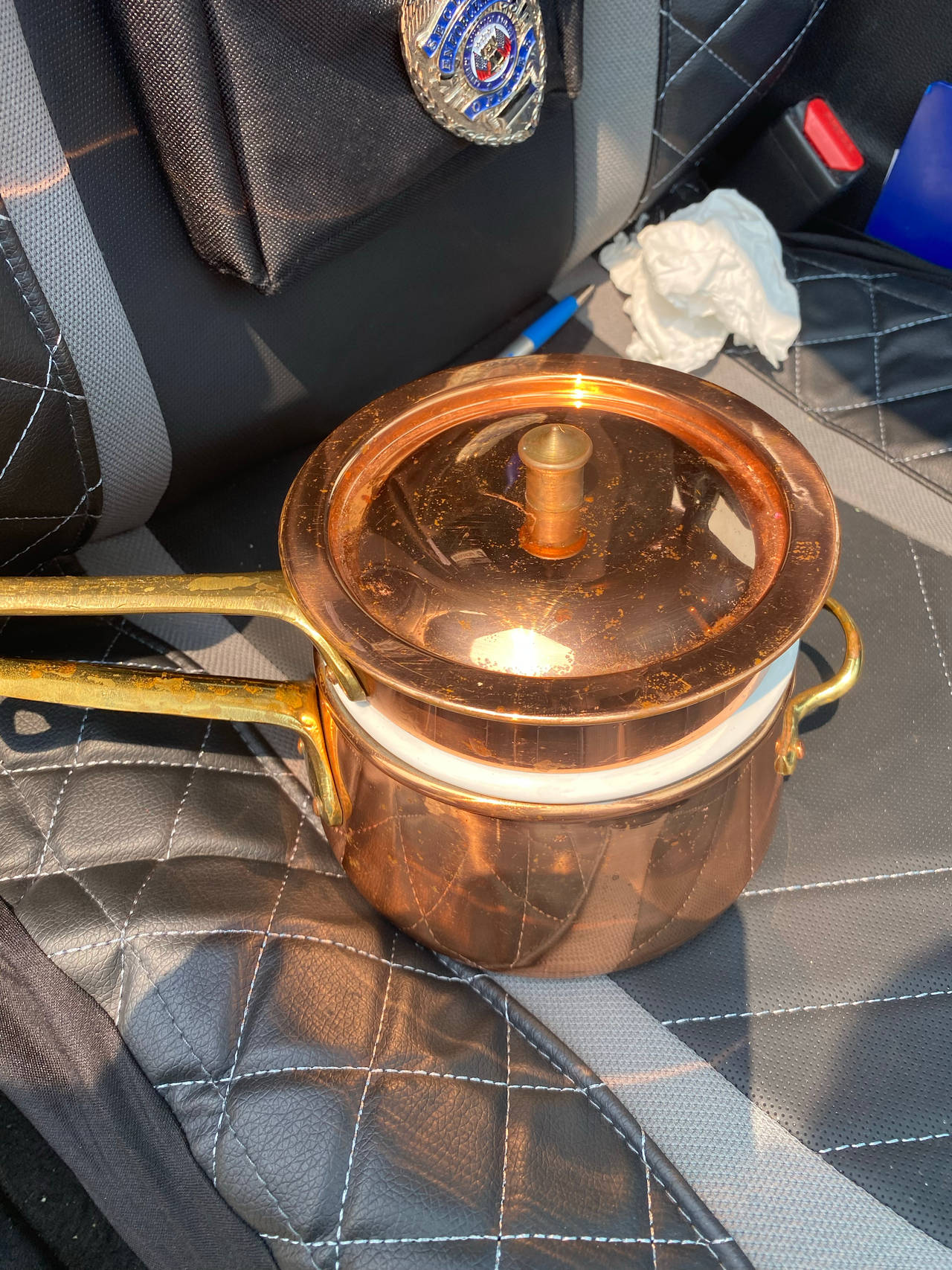 Vintage Revere Ware Copper Double Boiler