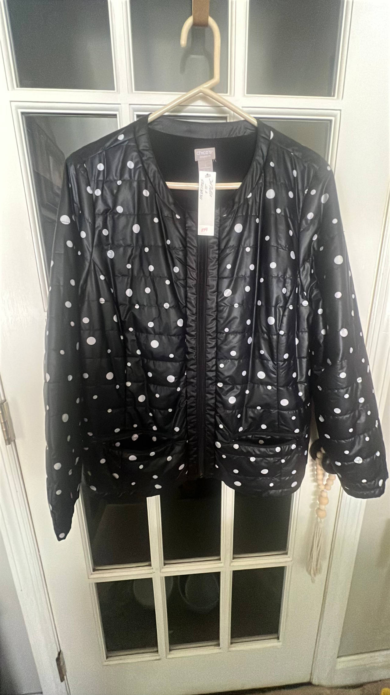 Polka Dot Quilted Jacket